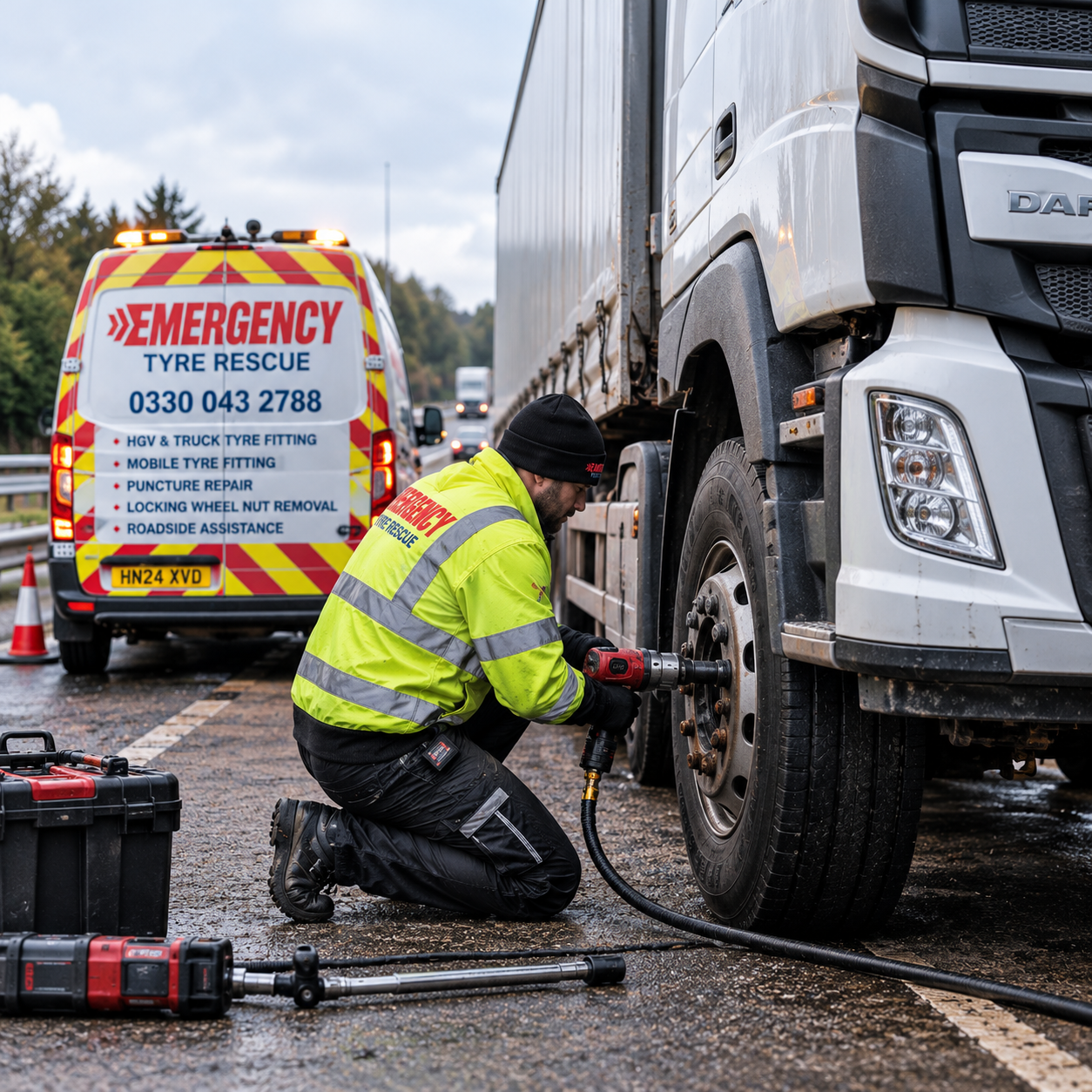 HGV & Truck Tyres in Handforth – Emergency Tyre Rescue