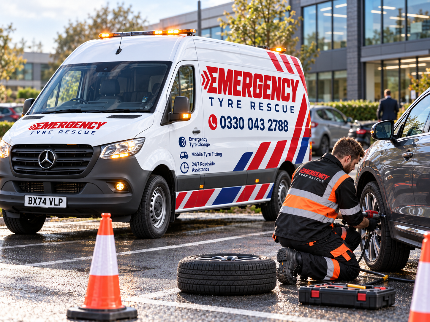 Mobile Tyre Change in Handforth – Emergency Tyre Rescue